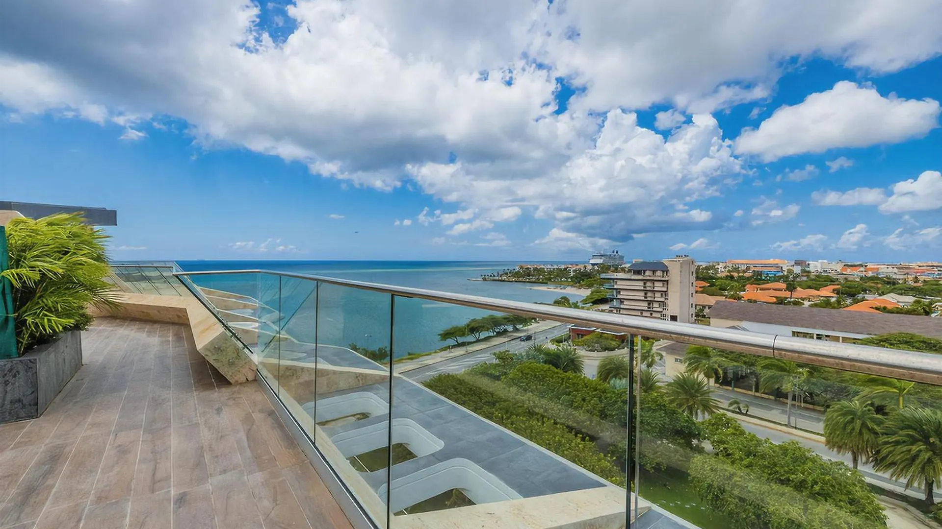 5Bph-Coral15 - Oceanfront Exclusive Penthouse With Stunning Views And Private Pool Home-Theater Included, Oranjestad Apartament